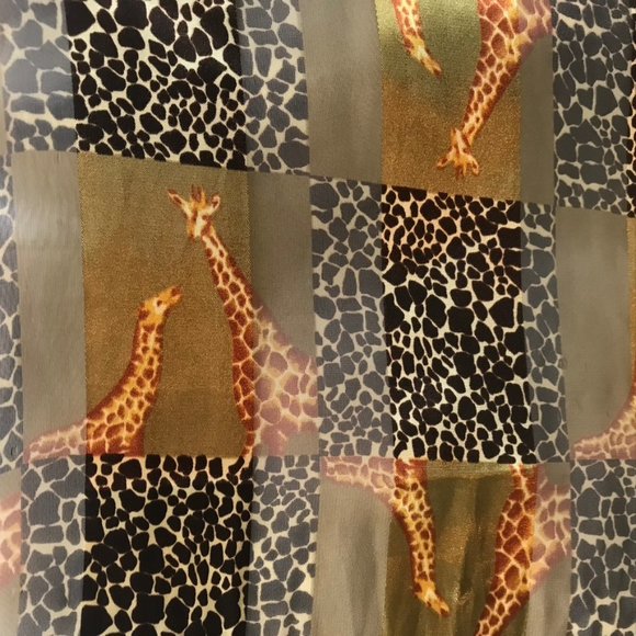Vintage Iridescent Giraffe Scarf